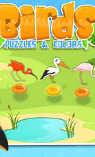 Birds - Puzzle, Couleurs et Dessins - Jeux pour Enfants 1