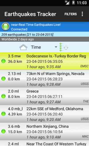 Earthquakes Tracker 1