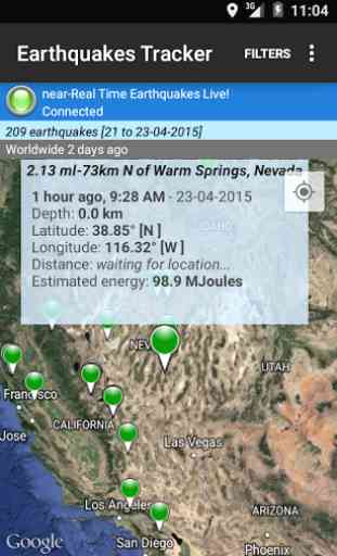 Earthquakes Tracker 3