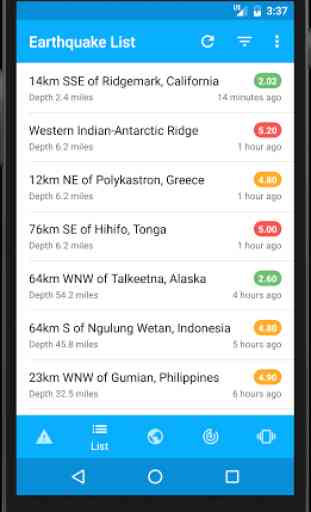 eQuake - Earthquake Alerts 4