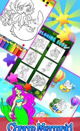 Poney sirène et fée coloriage Pages For Kids 4