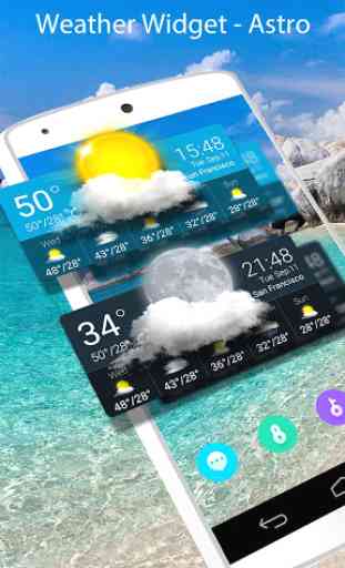 Weather & Clock Widget - Astro 1