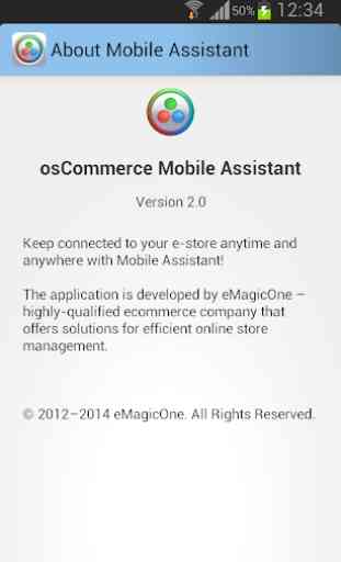 osCommerce Mobile Assistant 3