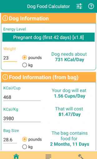 Dog Food Calculator 1