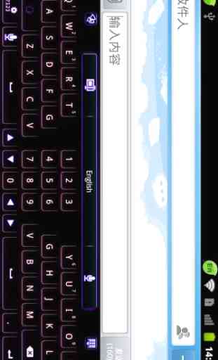 GO Keyboard Neon theme(Pad) 1