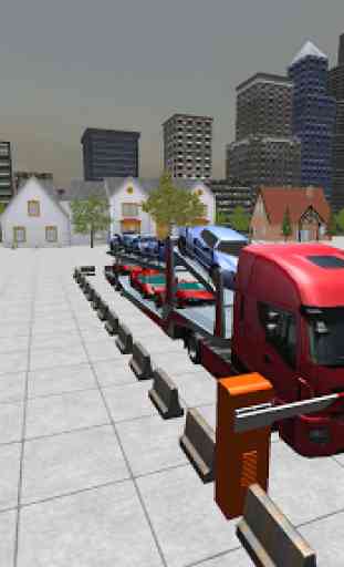 Voiture Transport Camion 3D 1