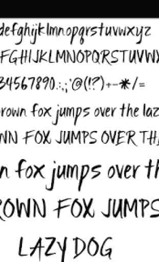 Fonts for FlipFont 50 Brush 3