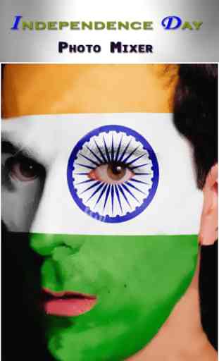 Indian Flag on Face Maker 3