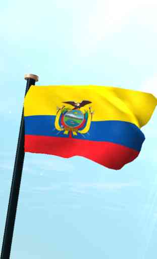 Ecuador Drapeau 3D Gratuit 1