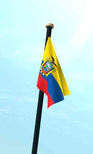 Ecuador Drapeau 3D Gratuit 3