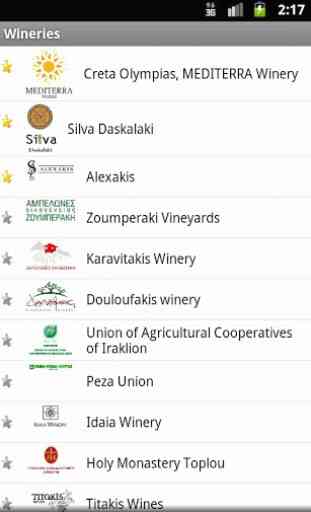 Wines of Crete Mobile App 3