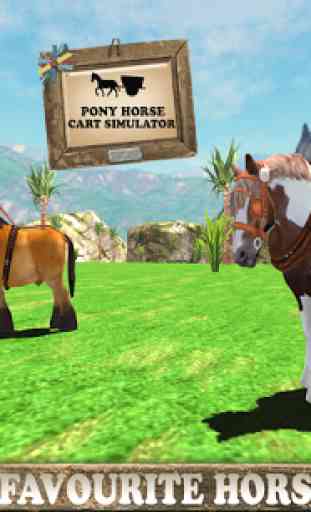 Pony Horse Cart Simulator 3D 1