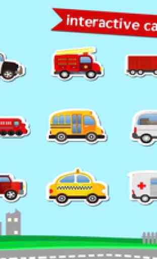 Camion et Voiture pour Enfants - Activités, Puzzles, Coloriages et Jeux de Voitures Version Complète Avec Moo Moo Lab 1
