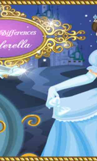 Cinderella Find the Differences - Conte de fées jeu de puzzle pour les enfants qui aiment la princesse Cendrillon 1