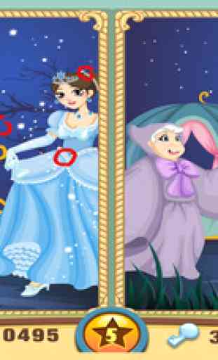 Cinderella Find the Differences - Conte de fées jeu de puzzle pour les enfants qui aiment la princesse Cendrillon 2