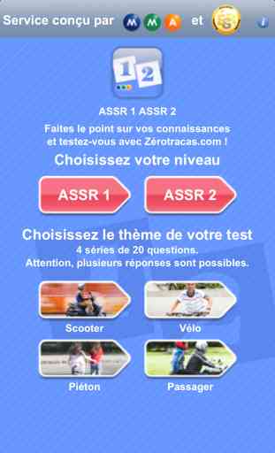 Code de la route : Attestation Scolaire de Sécurité Routière (ASSR 1&2) - version iPhone 1