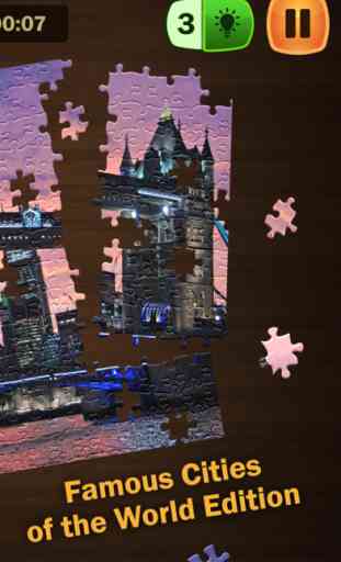 Collection de Jeux de Puzzle pour Enfants et Adultes - Villes Célèbres de l'Edition Mondiale 2
