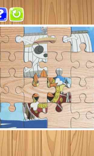 héros de bande dessinée One Piece et ami puzzle - jeux gratuits pour les enfants et la maternelle 4