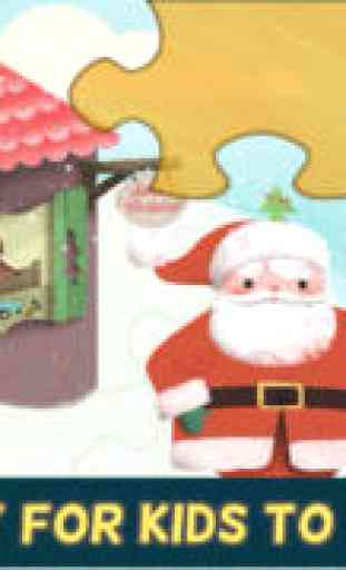 Jeux de Noël pour les enfants: Père Noël Cool, bonhomme de neige, et Puzzles avec un renne du Père Noël pour tout-petits, les garçons et les filles en HD 2