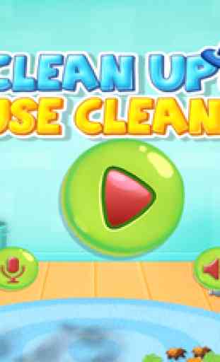 Nettoyage de Maison Nettoyer la maison  jeux et activités de nettoyage dans ce jeu pour les enfants et les jeunes filles - GRATUIT 1