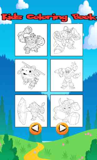 Cartoon caractères Coloring Book pour Kid & Toddle 3