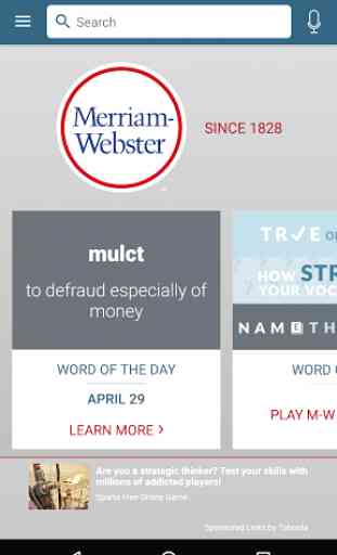 Dictionary - Merriam-Webster 1