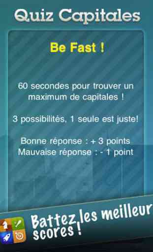 Quiz Capitales : Be fast ! 3