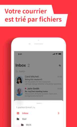 Appli email – myMail 3