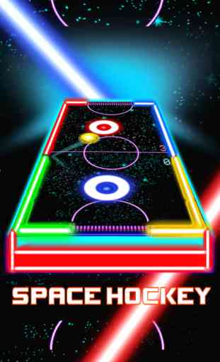 Glow Hockey HD 2 - joueurs néon light air hockey 1