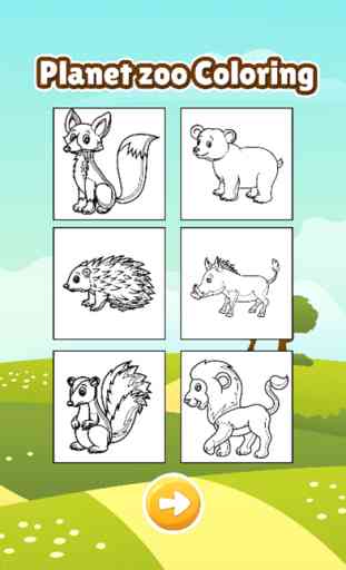 Planet of zoo animal coloring book games for kids 2