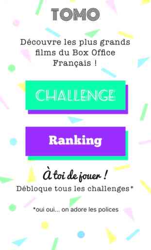 TOMO | Le Challenge Cinéma du Box Office France 2