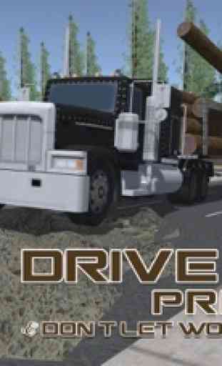 3D chauffeur de camion exploitation forestière - conduire méga camion de fret dans ce jeu simulateur de conduite 2