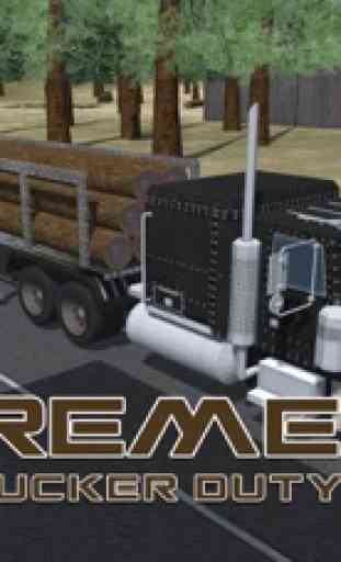3D chauffeur de camion exploitation forestière - conduire méga camion de fret dans ce jeu simulateur de conduite 4