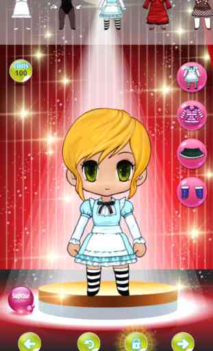 Chibi anime habiller tenue jeu pour filles robe 2