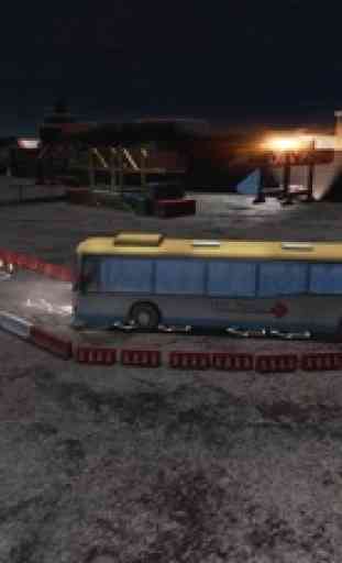 Coach Bus Night Parking 3D - Jeu de conduite 2