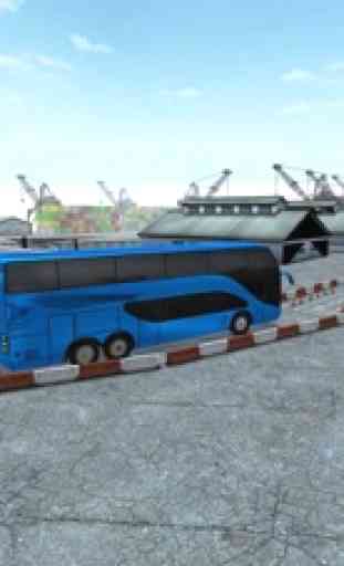Coach Bus Night Parking 3D - Jeu de conduite 3