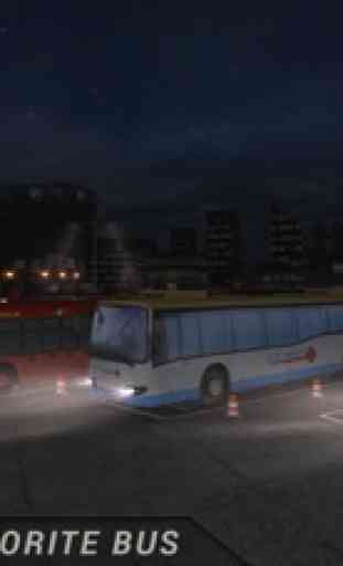 Coach Bus Night Parking 3D - Jeu de conduite 4