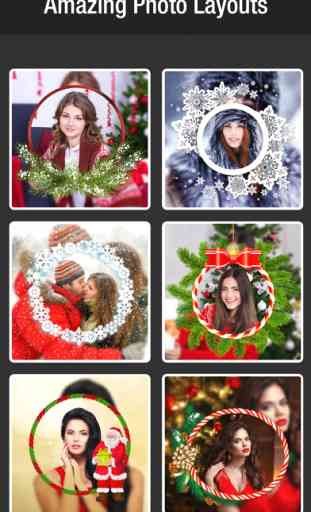 Effets photo de Noël - cadre photo,filtres éditeur 3
