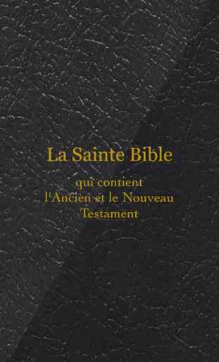 La Sainte Bible (avancée) 1