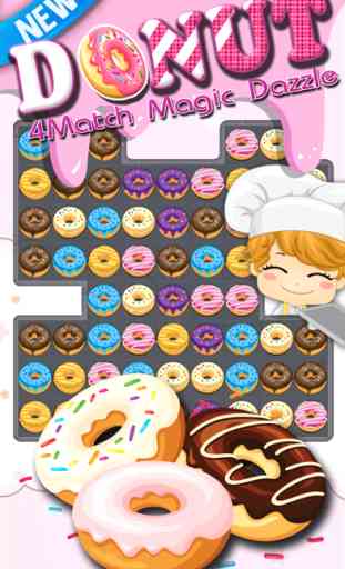 Match De Donut - Dazzle Cookie Crush Donut Puzzle. 1