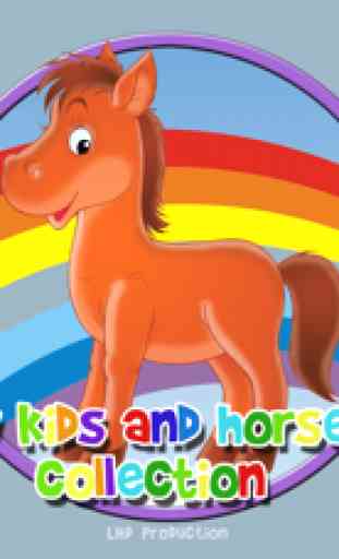mes enfants et leur collection de chevaux - jeu gratuit 1