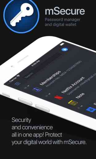 mSecure - Password Manager 1