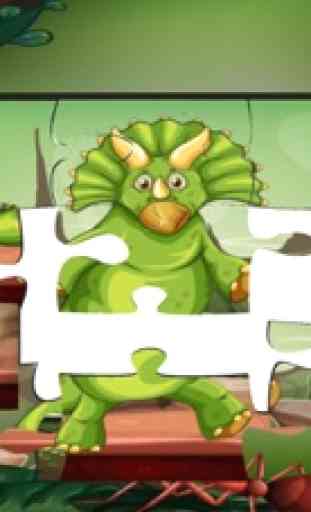 puzzle de dinosaure réflexion jeux educatif 2 ans 4