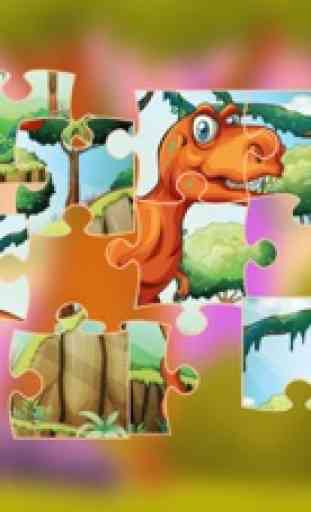 Puzzle enfant dinosaure jeux apprentissage lecture 2