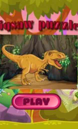 Puzzle enfant dinosaure jeux apprentissage lecture 3