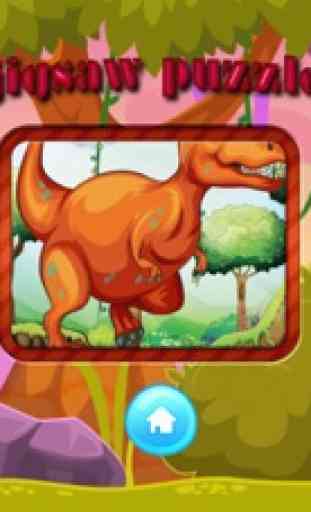 Puzzle enfant dinosaure jeux apprentissage lecture 4
