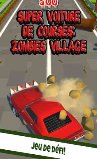 Super Voiture de Courses: Zombies Village 2