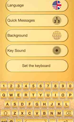 Thèmes clavier emoji d'or 3