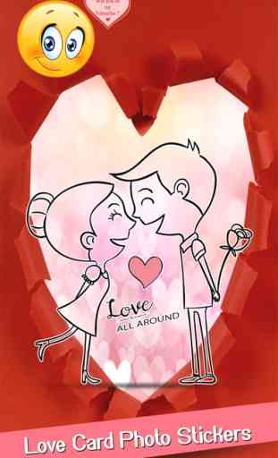 Valentine Yourself- Love Card Photo Stickers Appli 2