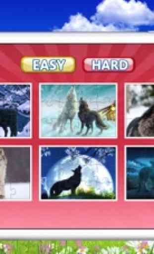 Wolf Jigsaw Puzzles, Drag and Drop Puzzle for Kids 3